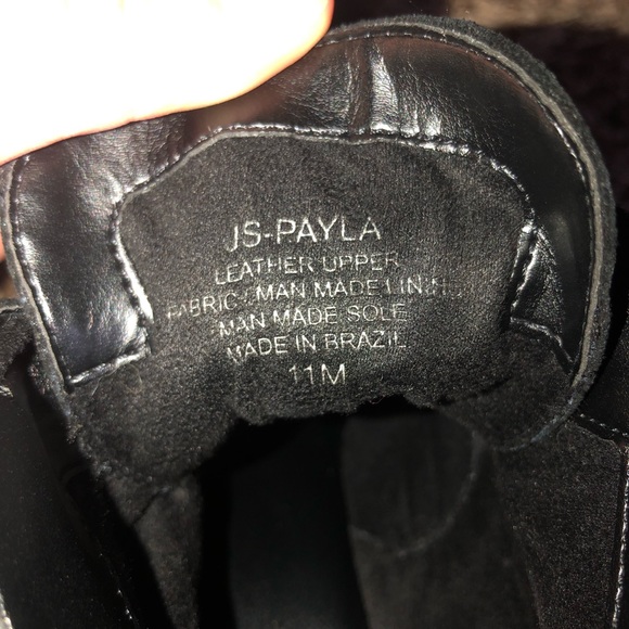 Jessica Simpson Platform Wedge Black Leather Bootie| Size 11 - Picture 4 of 7